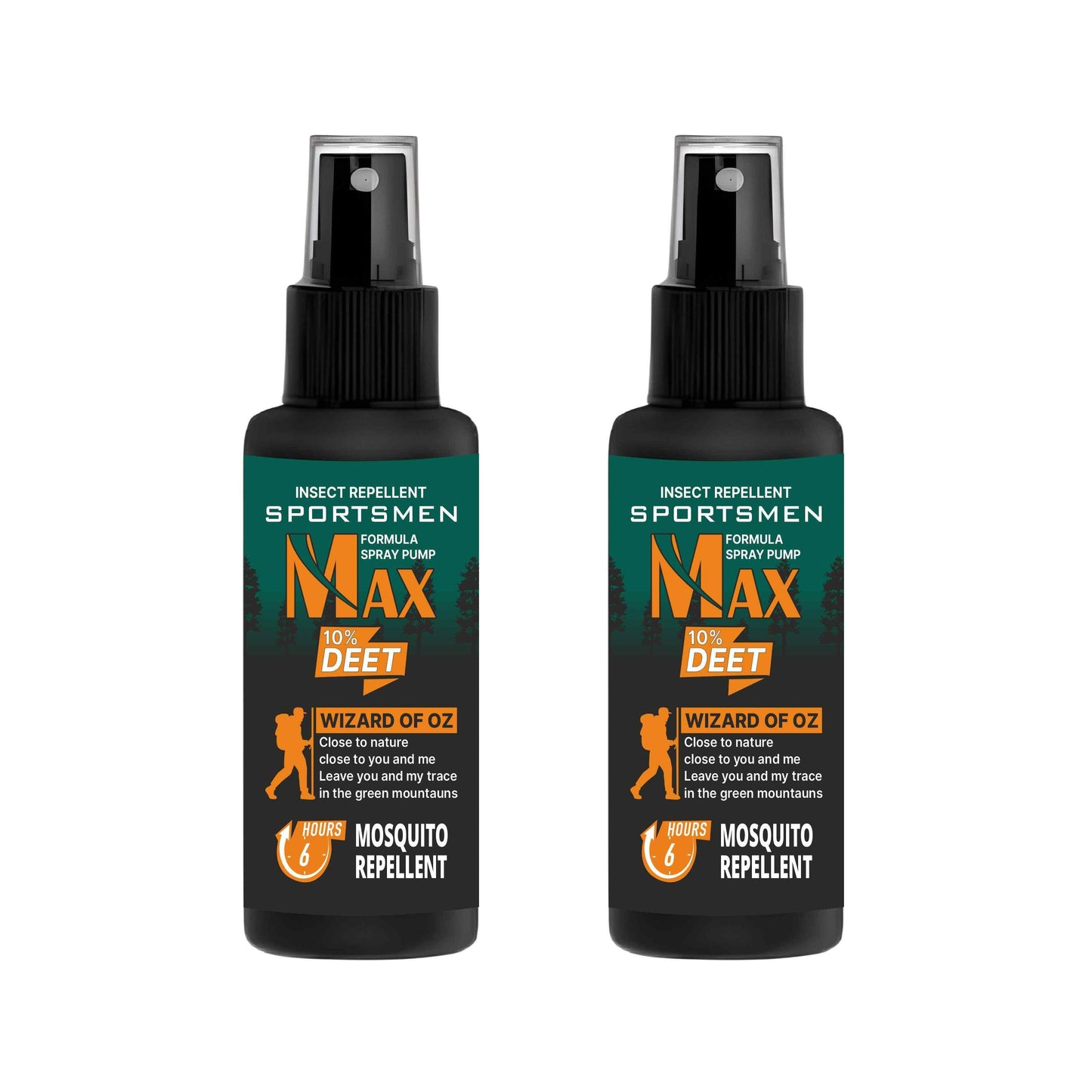 Deet Mosquito and Insect Repellent Spray (Pack of 2)