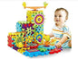 Battery Operated 81pcs Rotating Building Blocks with Gears for STEM Learning